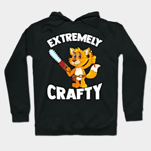 Extremely Crafty Cute Fox Woodworker For DIY and Creative Hoodie